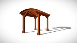 Arched Thick Timber Pavilion 