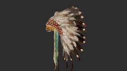 Native Eagle Feather Warbonnet eagle, native, museum, headdress, amu, feather, cnrs, warbonnet, idemec, indianist, indianiste