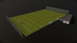 Soccer field field, football, citiesskylines, lowpolymodel, sport