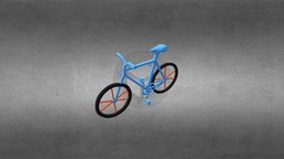 Bicycle bicycle, biker, freemodel, modeling, low-poly, lowpoly, low, dust3d