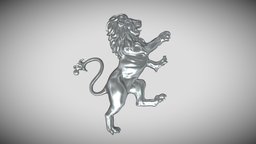 Heraldic Lion lion, printable, heraldic
