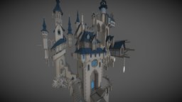 WIP Fantasy Castle tower, castle, architecture, blender, building, fantasy