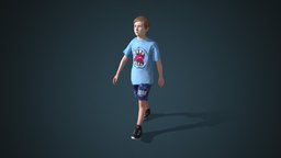Facial & Body Animated Kid_M_0012 boy, people, 3d-scan, photorealistic, rig, 3dscanning, 3dpeople, iclone, reallusion, cc-character, rigged-character, facial-rig, facial-expressions, character, game, scan, 3dscan, man, animation, animated, rigged, autorig, actorcore, accurig, noai