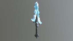 Ice Hearted One-hand Sword ice, evolution, 3d-model, game-asset, one-handed, game-model, weapon-3dmodel, low-poly-game-assets, 3d-asset, substancepainter, substance, weapon, maya, zbrush, sword, fantasy, war, magic, blade