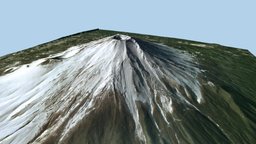 Volcano Mountains japan, hill, geology, mountain, adventure, lava, magma, climb, earthquake, volcano, background, mountains, heightmap, volcanic, geological, seismic, eruption