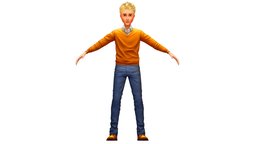 Cartoon High Poly Subdivision Avatar 003 body, toon, style, dressing, avatar, cloth, shirt, fashion, hipster, clothes, torso, baked, young, shoes, boots, jeans, sweater, casual, mens, boobs, look, cuff, hoodie, sleeve, sweatshirt, diffuse-only, denim, blouse, metaverse, hairstyle, baked-textures, pullover, pleats, outerwear, dressing-room, dressingroom, character, cartoon, man, "textured", "clothing", "guy"