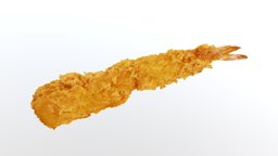 Fried Shrimp (3D scan) 3dscan