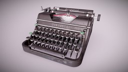 ATT vintage, unreal, antique, typewriter, aaa, old, writing, game-ready, unreal-engine, ue4, writer, attic, dekogon, writers-stuff, unity, pbr, writing-utility, vintage-typewriter