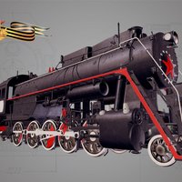 Паровоз серии Л locomotive, ww2, 9, may, l, victory, pobeda, rzd, zabzd
