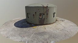 Observation cupola (bunker 830) ww2, bunker, sweden, agisoft, photoscan