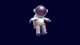 Astro astronaut, scifi-character, substance, handpainted, lowpoly, scifi