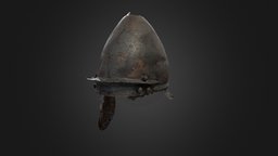 Casque bronze, arm, iron, helmet, archaeology