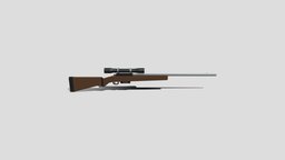 Low Poly Sniper Rifle hunting, sniper, sniper-rifle, low-poly, guns