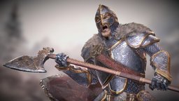 Mastercraft Mithril Armor set for Beyond Skyrim2 armor, bear, warrior, viking, game-art, skyrim, nordic, vikings, game-development, berserker, game-asset, game-model, game-character, fantasyart, beyondskyrim, armoredknights, fantasyweapon, fantasycharacter, warrior-fantasy, axe-weapon, lowpoly, helmet, axe, fantasy, warriors, knight