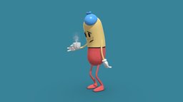 Sick Pill cute, nice, medicine, pill, character-design, sick, 3d-art, rigged-character, illness, substance-painter, maya2018, characters, rigged, funnycharacters, contradictory, oxymoron, oxymoron-project