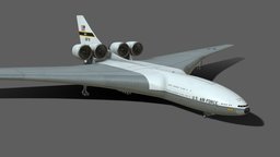 Lockheed CL-1201 nuclear powered aircraft nuclear, futurism, carrier, aircraft, lockheed, scifi, concept