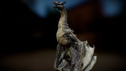The Skyrim Dragon sculpt, drone, reptile, elderscrolls, tesv, sketchup, game, gameart, scifi, zbrush, concept, fallout