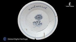 Talavera Plate, Castilla-La Mancha, Spain spain, pottery, ceramics, talavera, gdh, realitycapture, castilla-la-mancha