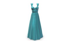 Female Royal Gown Dress green, red, princess, white, cap, life, palace, fashion, girls, long, clothes, wedding, brown, skirt, dress, gown, realistic, real, womens, shoulder, teal, wear, evening, bridal, pbr, female, gold, royal, bridesmade, sleevless