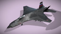 MIG-41 PAK DP stealth, airplane, fighter, interceptor, russian, aircraft, jet, supersonic, pak, dp, mikoyan, gurevich, lowpoly, gameasset, plane, concept, mig-41
