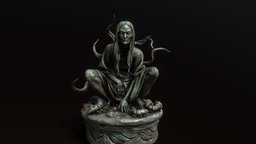 Namira statue, skyrim, elderscrolls, gameasset