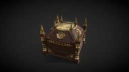 The Mysterious Box victorian, steampunk, mechanical, augmentedreality, mechanism, box, contraption, low-poly-blender, escaperoom, substancepainter, substance, unity, blender, animation, fantasy