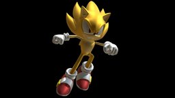 Super Sonic The Hedgehog shadow, sonic, sonicthehedgehog, supersonic