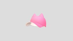 Prop121 Cat Cap hat, cat, baseball, cute, style, cap, prop, fashion, accessories, pink, ear, head, headdress, costume, headwear, girl, cartoon, animal, anime, clothing