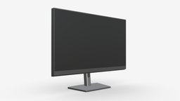 LCD 32-inch monitor led, computer, lcd, flat, monitor, electronic, display, 32, television, wide, inch, hdtv, 3d, pbr, home, technology, digital, video, black, screen