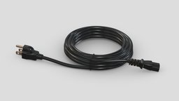 Power Cord 450cm kit, computer, power, jack, set, element, pc, circuit, laptop, tablet, board, module, electronics, display, equipment, collection, audio, television, smartphone, plug, phone, port, connector, kitbash, 3d, female, technology, male