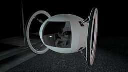 OXXO K1 [Concept car] circle, white, future, prototype, science, conceptcar, substance, maya, vehicle, pbr, substance-painter, sci-fi, car, animation, concept