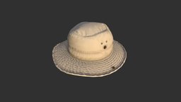 Sun Hat hat, cap, cloth, prop, clothes, head, fabric, cloche, sunhat, 3d