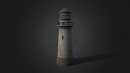 Old lighthouse lighthouse, props, sketchfabweeklychallenge, substancepainter, substance