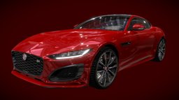 (Free) Jaguar F-Type Rigged High-Poly cars, sportcar, jaguar, free, sport, jaguar-f-type