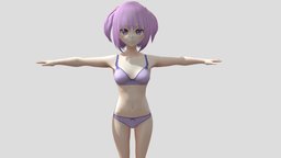【Anime Character】Maya (Free/Unity 3D) japan, free3dmodel, animegirl, animemodel, anime3d, japanese-style, anime-character, vroid, unity, anime, japanese