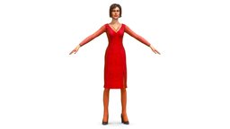 A young girl in a red evening dress office, red, people, , women, brown, skirt, buisness, young, dress, shoes, worker, slim, earrings, woman, beautiful, heels, casual, womens, necklace, personnage, secretary, braids, evening, low-poly-model, girl, lowpoly-gameasset-gameready, blouse, caucasian, -woman, womancharacter, tights, hairstyle, -girl, employee, womenswear, woman3d, girl, casualwear, "casual-wear", "buisnesswomen", "braids-hairstyle"