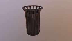Trash-can substance, blender, pbr, gameart