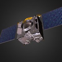 OSIRIS-REx spacecraft, science, blender3d, space