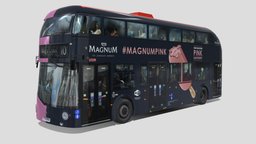 Wrightbus Borismaster bus Magnum Ice livery london, ice, bus, england, magnum, wrightbus, borismaster