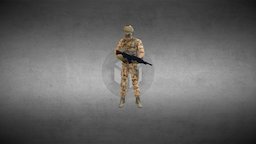 Swat Rifle Anim police, shooter, swat, unity3d, substance-painter