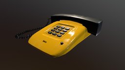 Vintage Telephone vintage, retro, phone, old, telephone, iskra, pbr, plastic