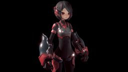 ZEN (T-01) cyborg, blender3dmodel, animegirl, blender3d-modeling, girlcharacter, blender, blender3d, sci-fi, futuristic, anime, blender-cycles, robot