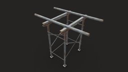 Scaffolding support, metal, scaffolding, scaffold, structure, building, construction, steel