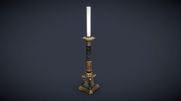 Victorian_CandleStick victorian, steampunk, candle, candlestick, chandelier