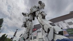 Unicorn Gundam Statue in Odaiba, Tokyo unicorn, japan, tokyo, manga, odaiba, photogrammetry, scan, animation, gundam, robot