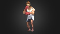 Irish Boxer toon, fight, stylised, irish, box, boxeador, stylizedcharacter, low-poly, cartoon, lowpoly, man