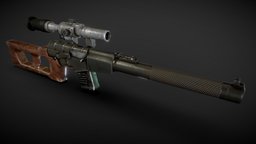 VSS Vintorez (2.0) rifle, shooter, battle, sniper, survey, weapon, war