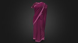 Traditional Cloth : Saree for Games virtual, product, cloth, indian, textile, visualization, fashion, industry, market, pattern, ready, merchandising, designer, dress, presentation, simulation, traditional, fabric, ethnic, blouse, apparel, sari, embroidery, saree, texturing, game, 3d, model, design, technology, digital, clothing, rendering, shari, sharee, draping