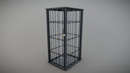 Tall Cage dungeon, cage, prison, kitchen, bdsm, fetish, substancepainter, substance, blender, blender3d, noai