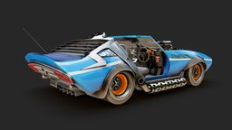 The Argonaut textures, muscle, retro, new, sports, 80s, wave, synthwave, vehicle, scifi, car, highpoly